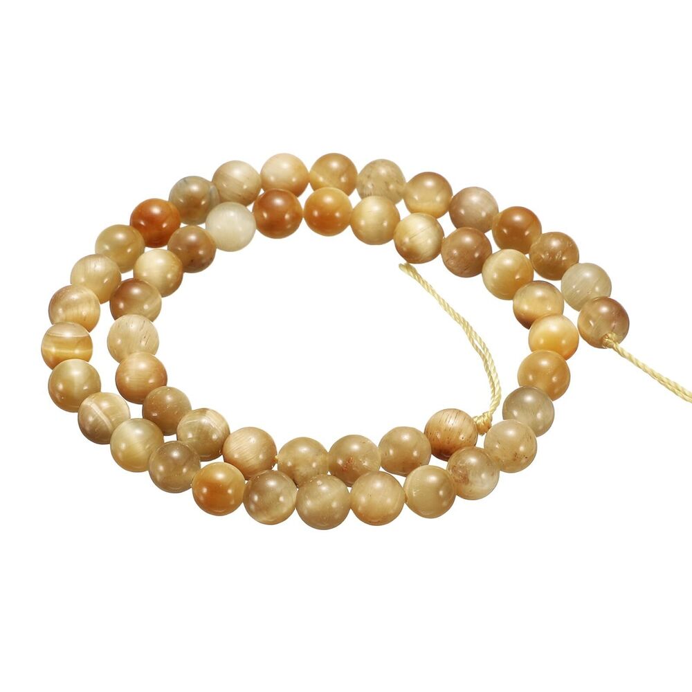 5420 100pcs Natural Stone Beads 6mm Gold Tiger Eye Round Gemstone Stone